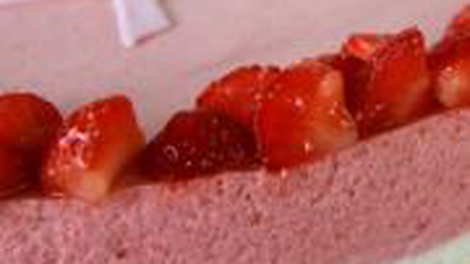 Entremets fraise et chocolat blanc