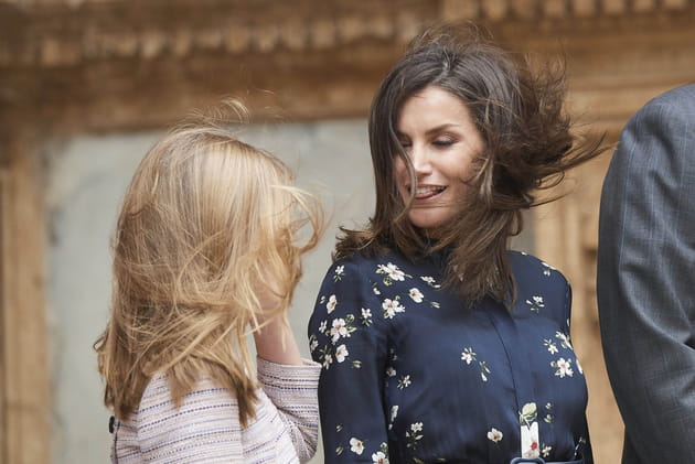 Letizia d'Espagne et sa fille Sofia, l'Infante d'Espagne