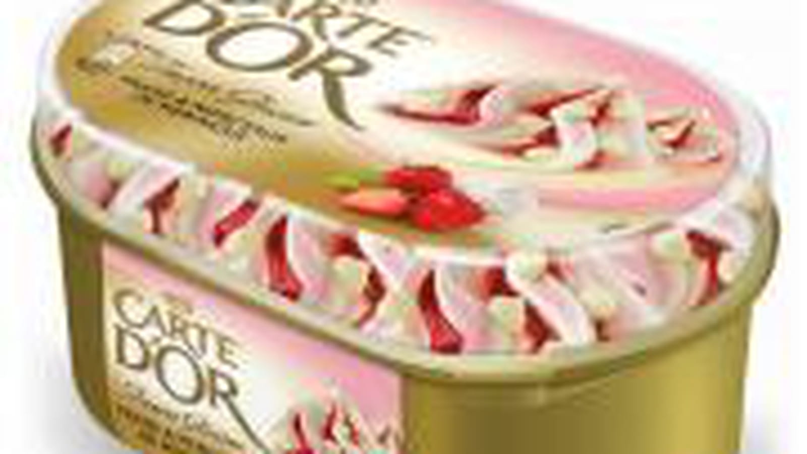 Glace fraise & meringue Carte d'Or