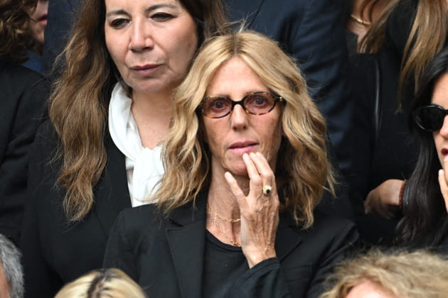 Sandrine Kiberlain aux obs&egrave;ques de Mathilde Favier, &agrave; Paris
