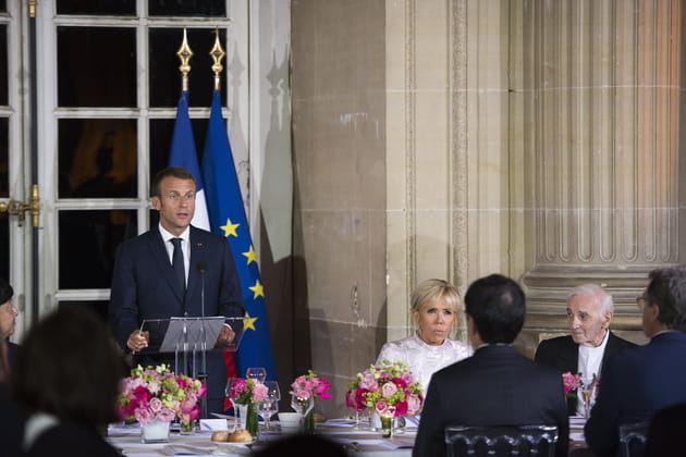 D&icirc;ner pr&eacute;sidentiel &agrave; Versailles, le 12&nbsp;septembre 2018