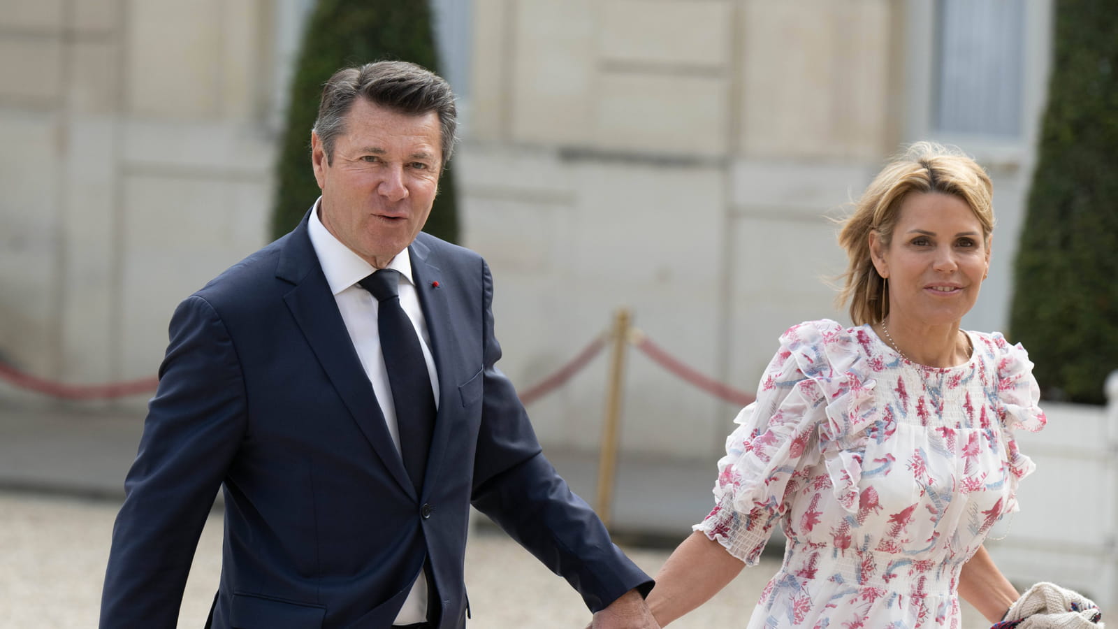 Christian Estrosi et sa femme Laura Tenoudji