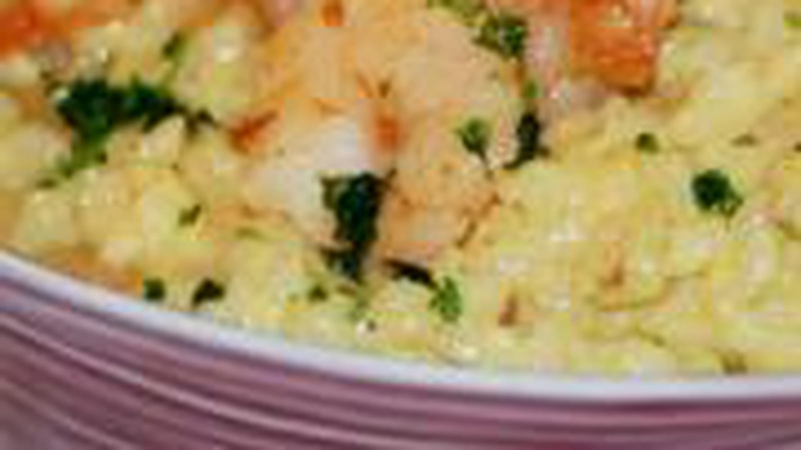 Risotto aux crevettes et curry