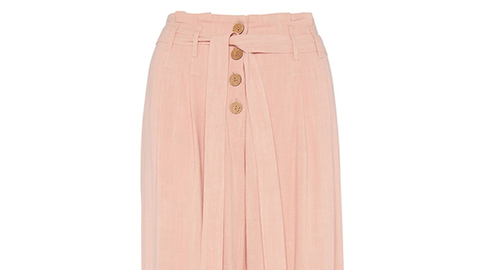 Pantalon large rose 