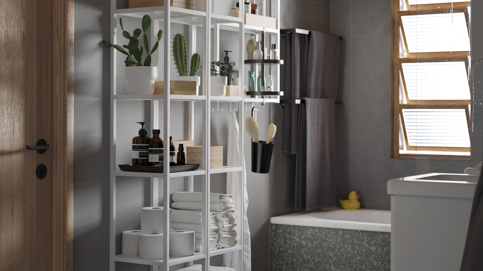 Salle de bains IKEA gain de place