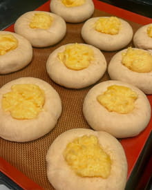 Skolebrød : Brioches norvégiennes à la crème et noix de coco : Etape 8