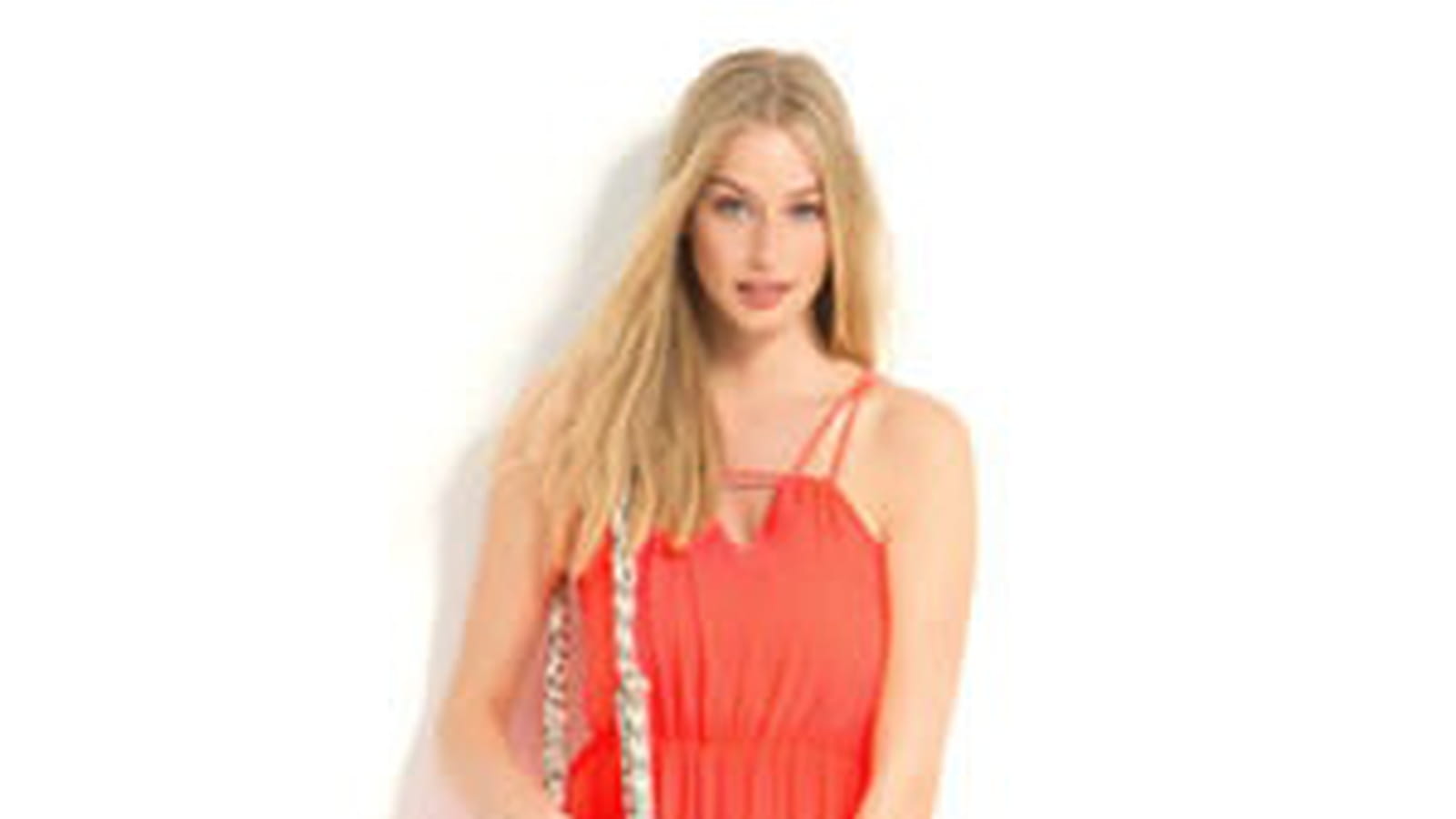 Robe longue à bretelles de Promod