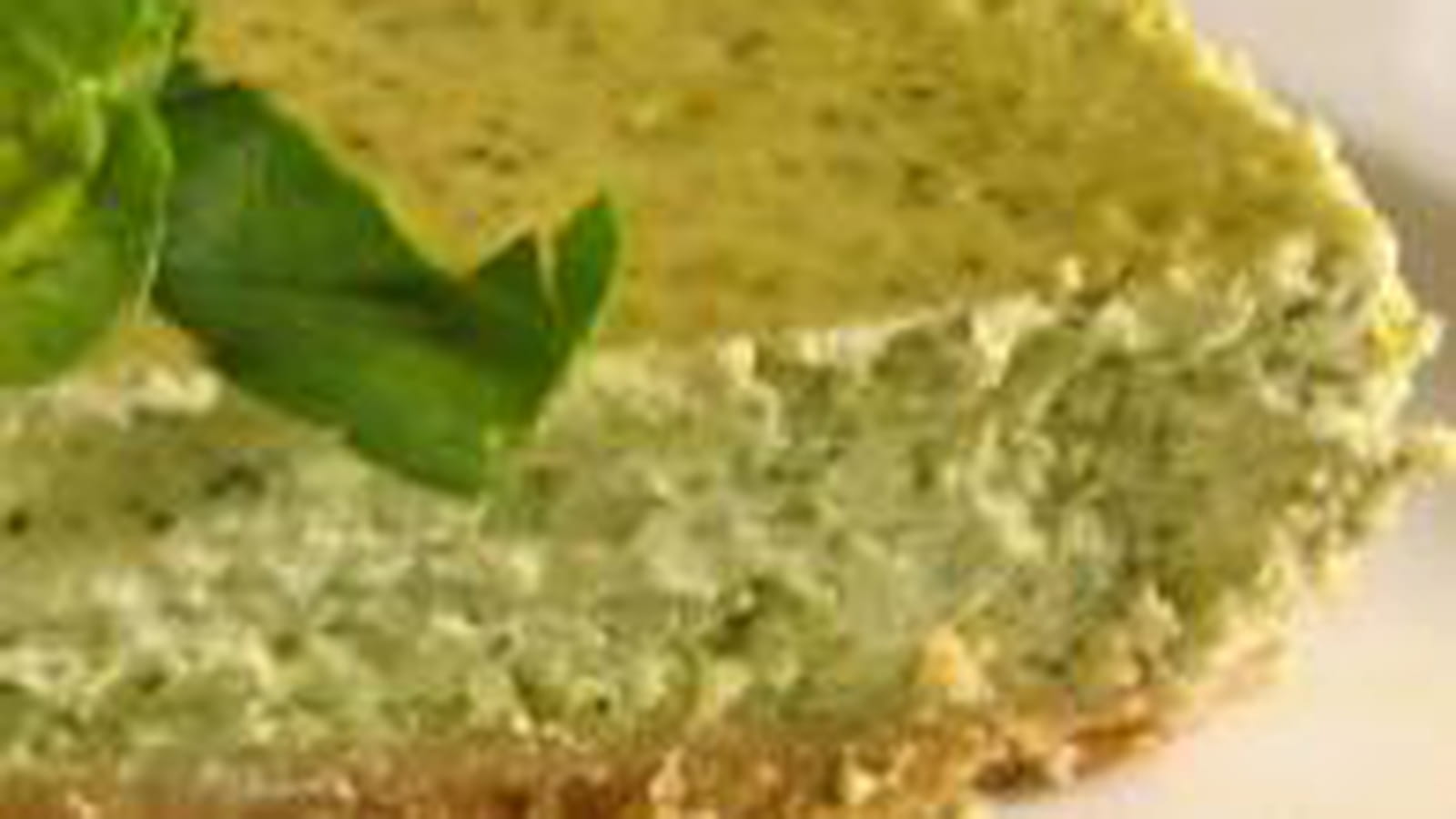 Cheesecake cresson-menthe