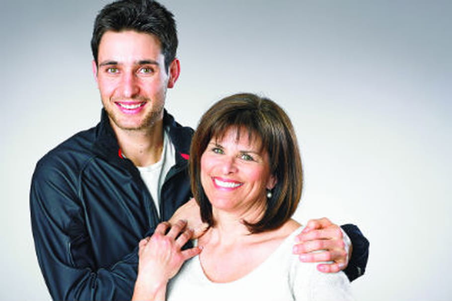 Jason et Annette Lamy-Chappuis, ambassadeurs pour les JO de la campagne "Merci maman"