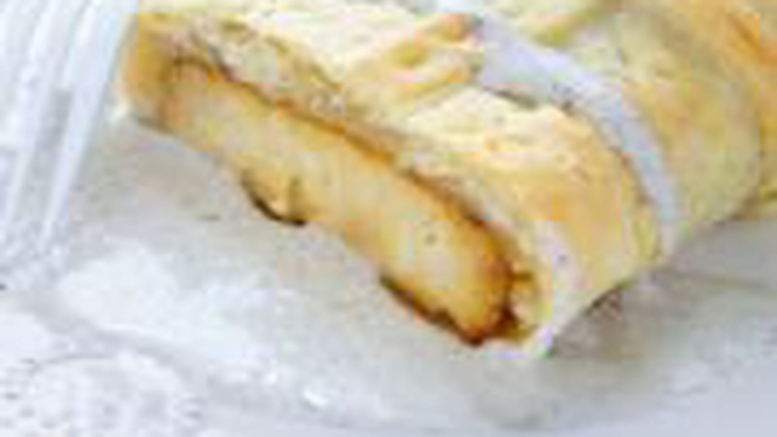 Pavé de tofu feuilleté et crème de truffe