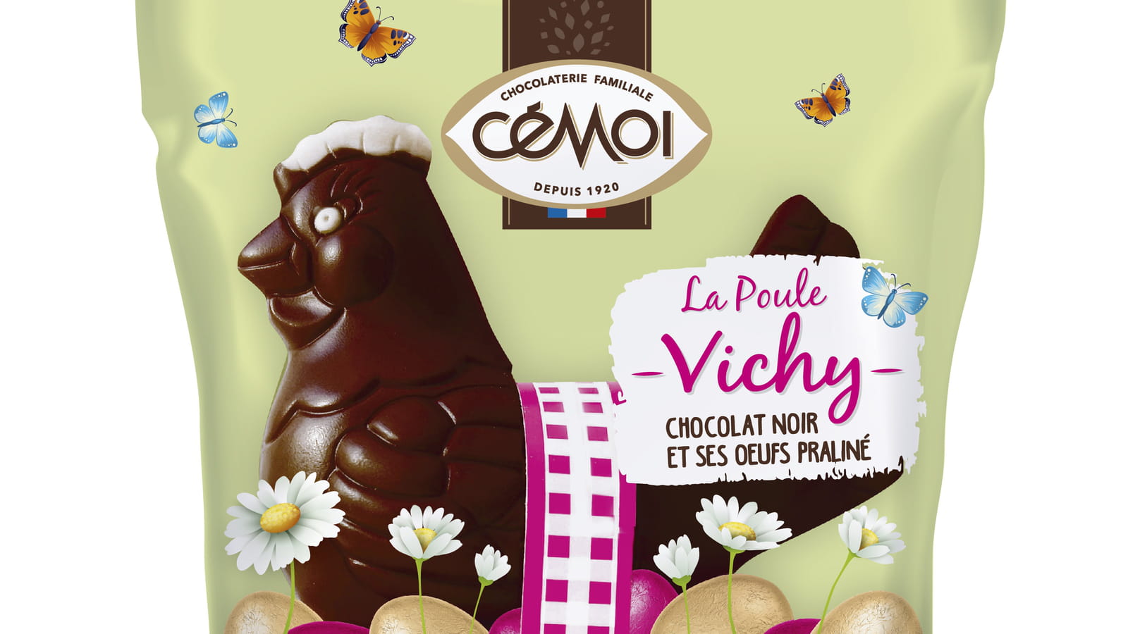Poule en chocolat Cémoi