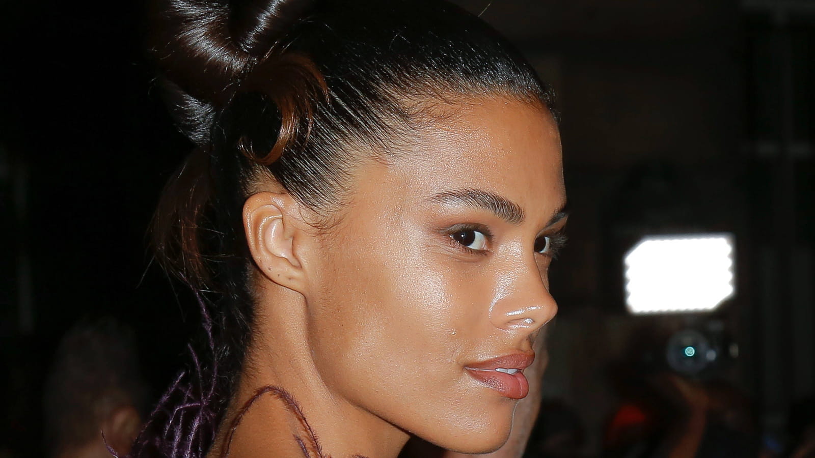 Chignon glossy