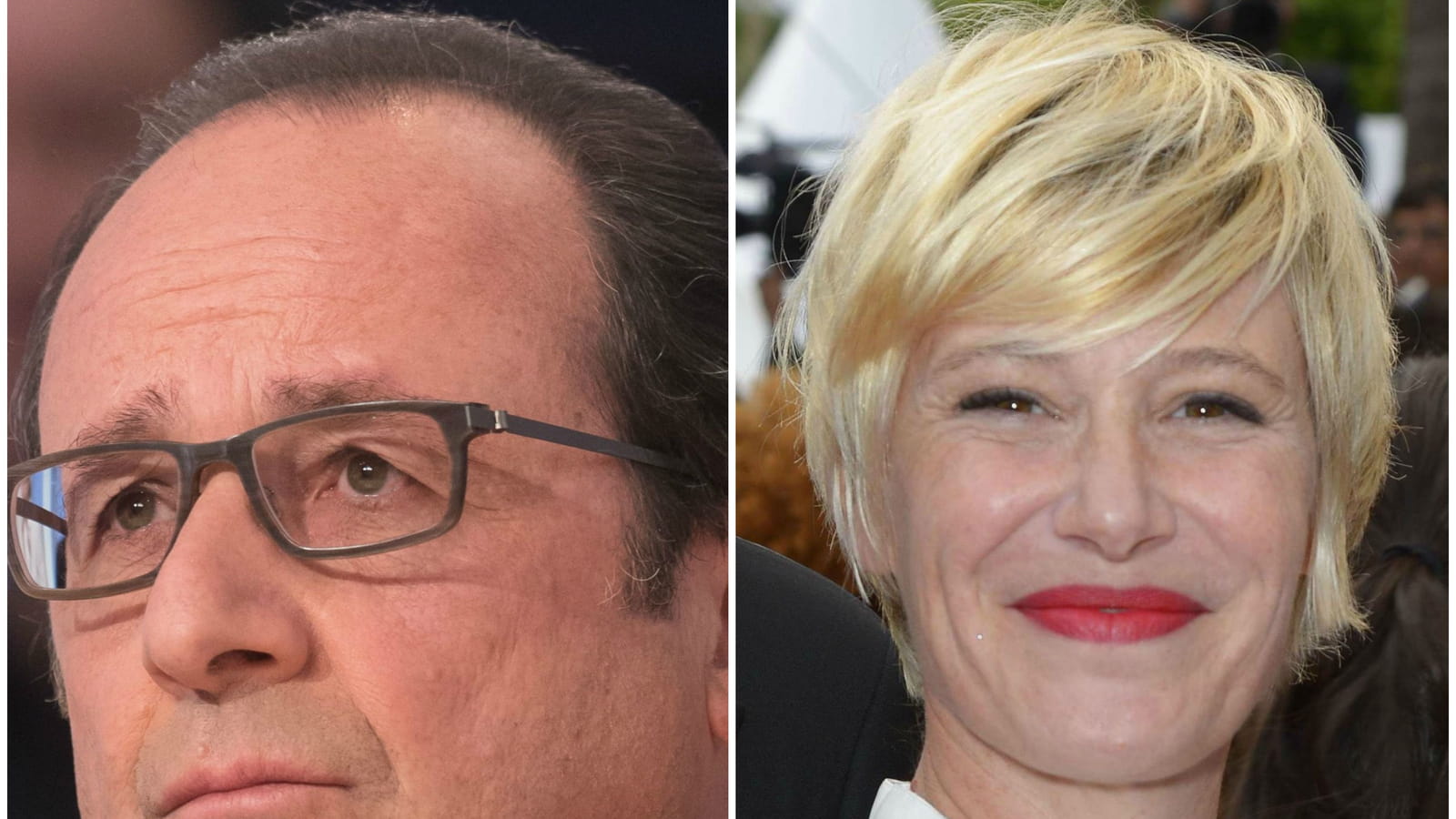 François Hollande et Maïtena Biraben