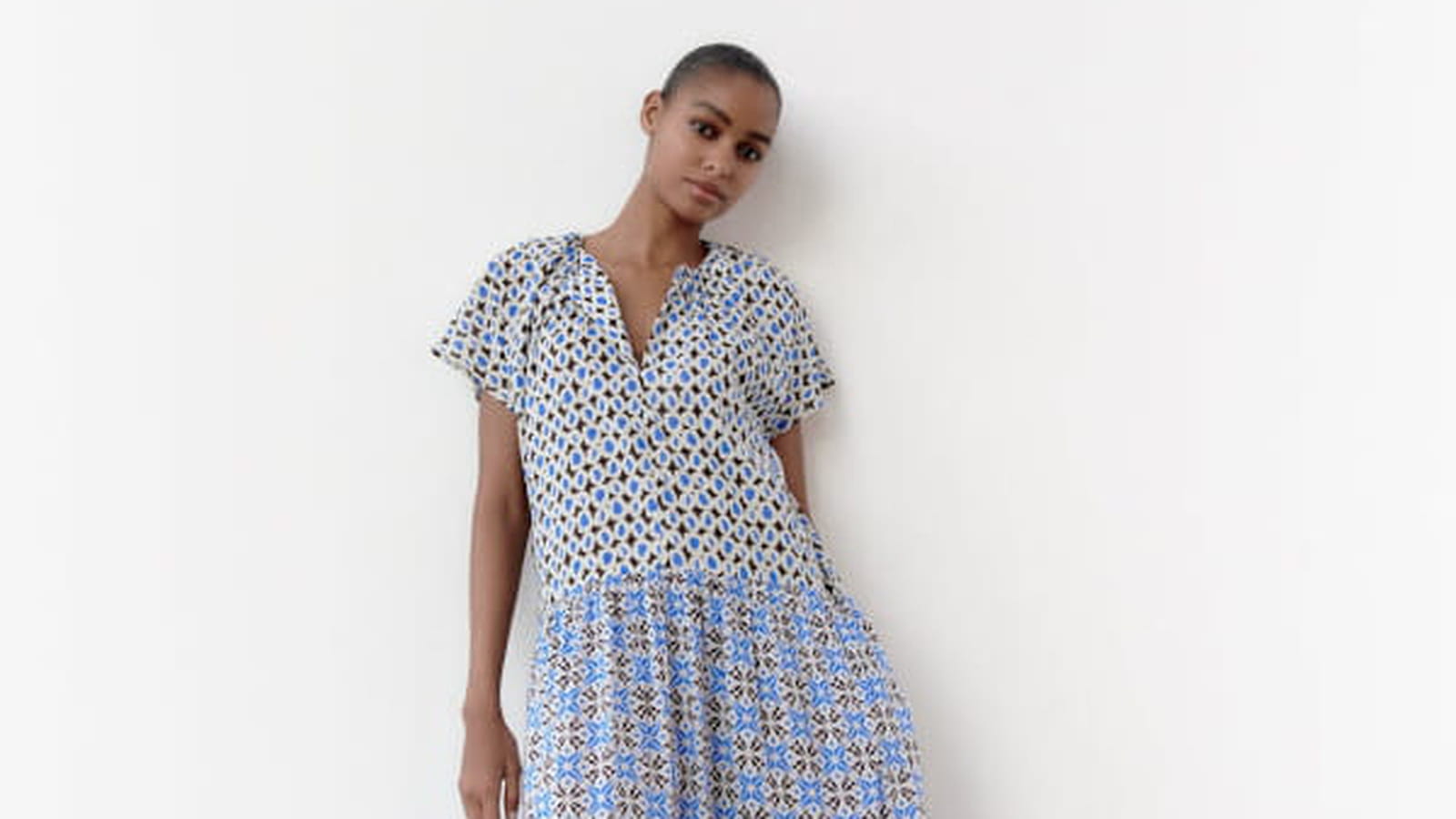 Robe à patchwork Zara