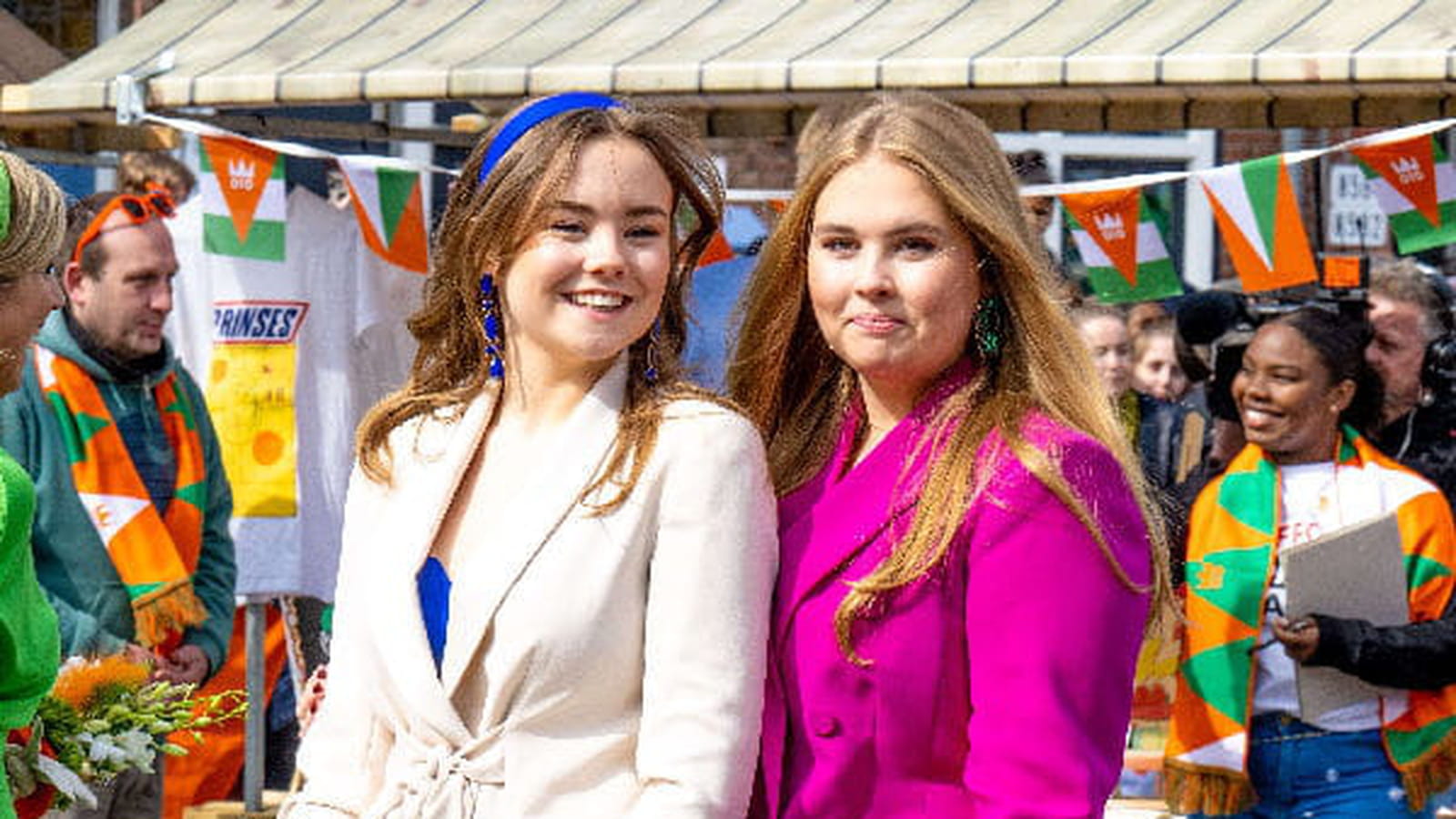 Amalia et Ariane des Pays-Bas le 27 avril 2023