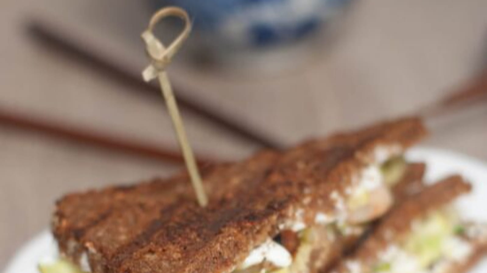 Sandwich crevettes courgettes wasabi