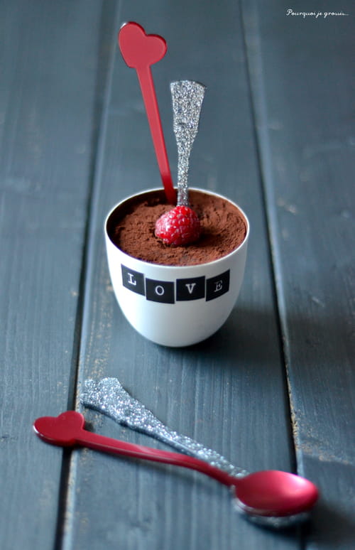 Tiramisu chocolat et framboises