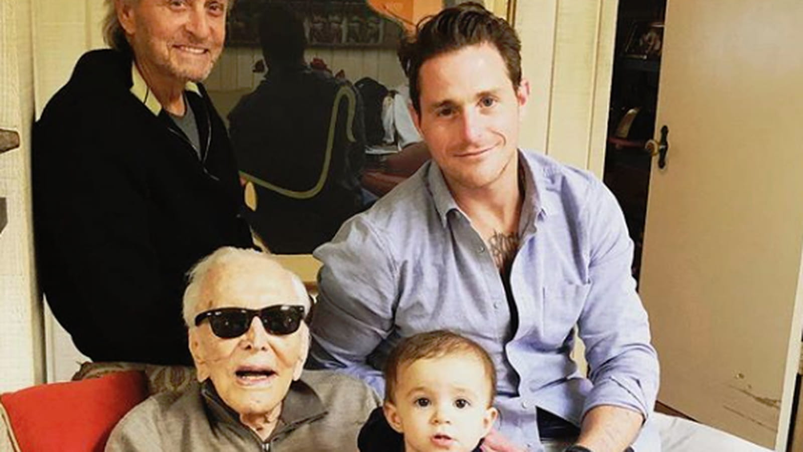 Michael Douglas, Kirk Douglas, Cameron Douglas, Lua Douglas