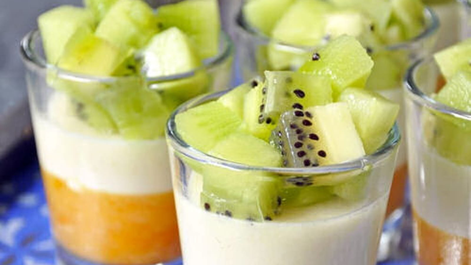 Blanc-manger au kiwi Oscar