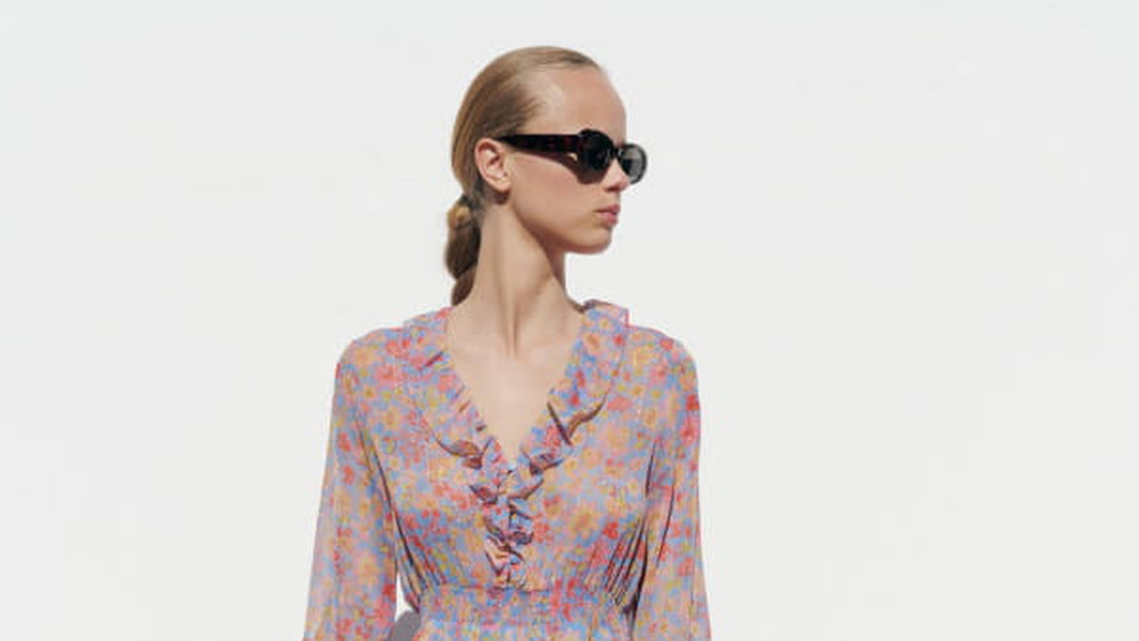 Robe à imprimé floral Zara 