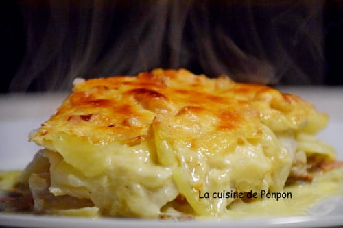 Gratin de céleri rave, pommes de terre et gorgonzola
