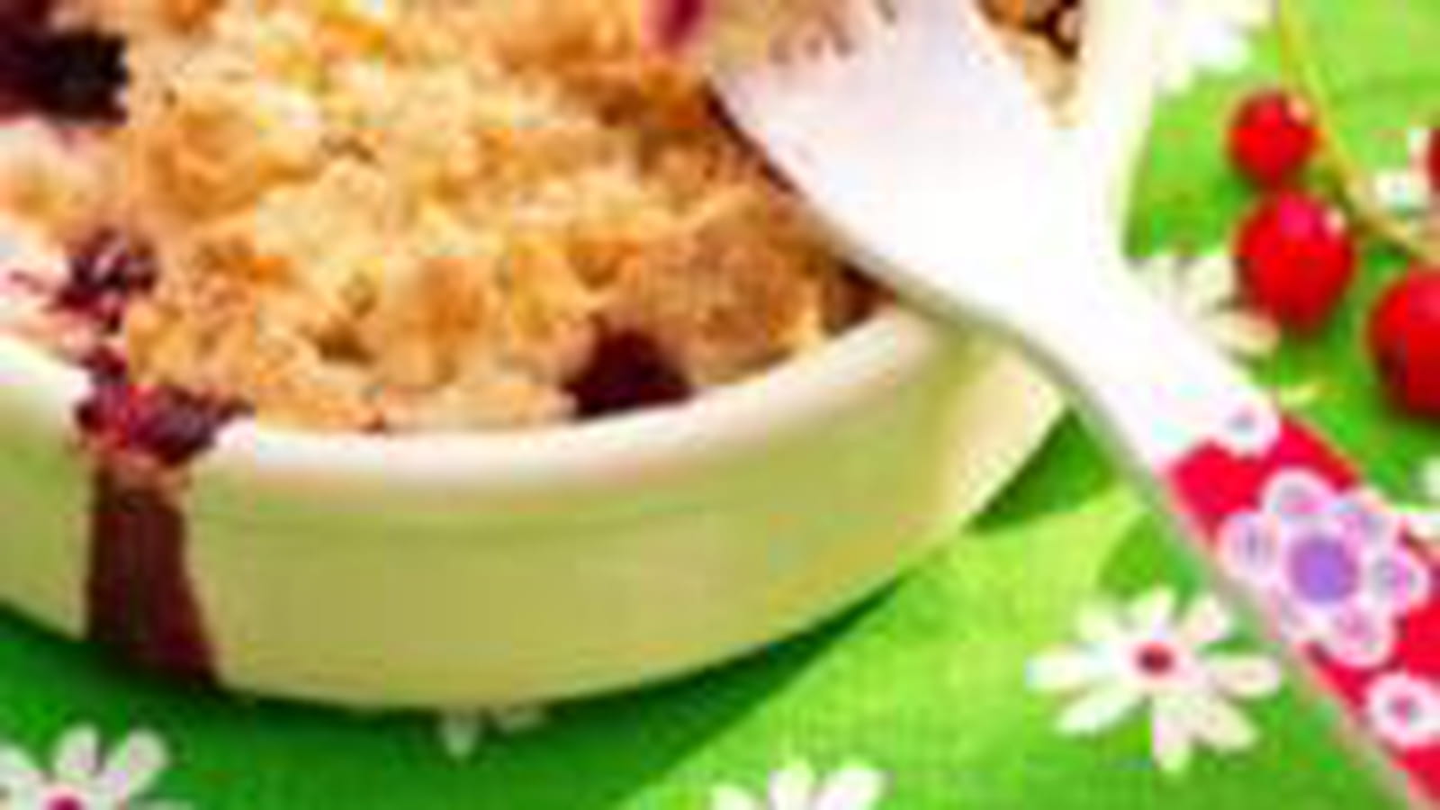 Crumble aux fruits rouges