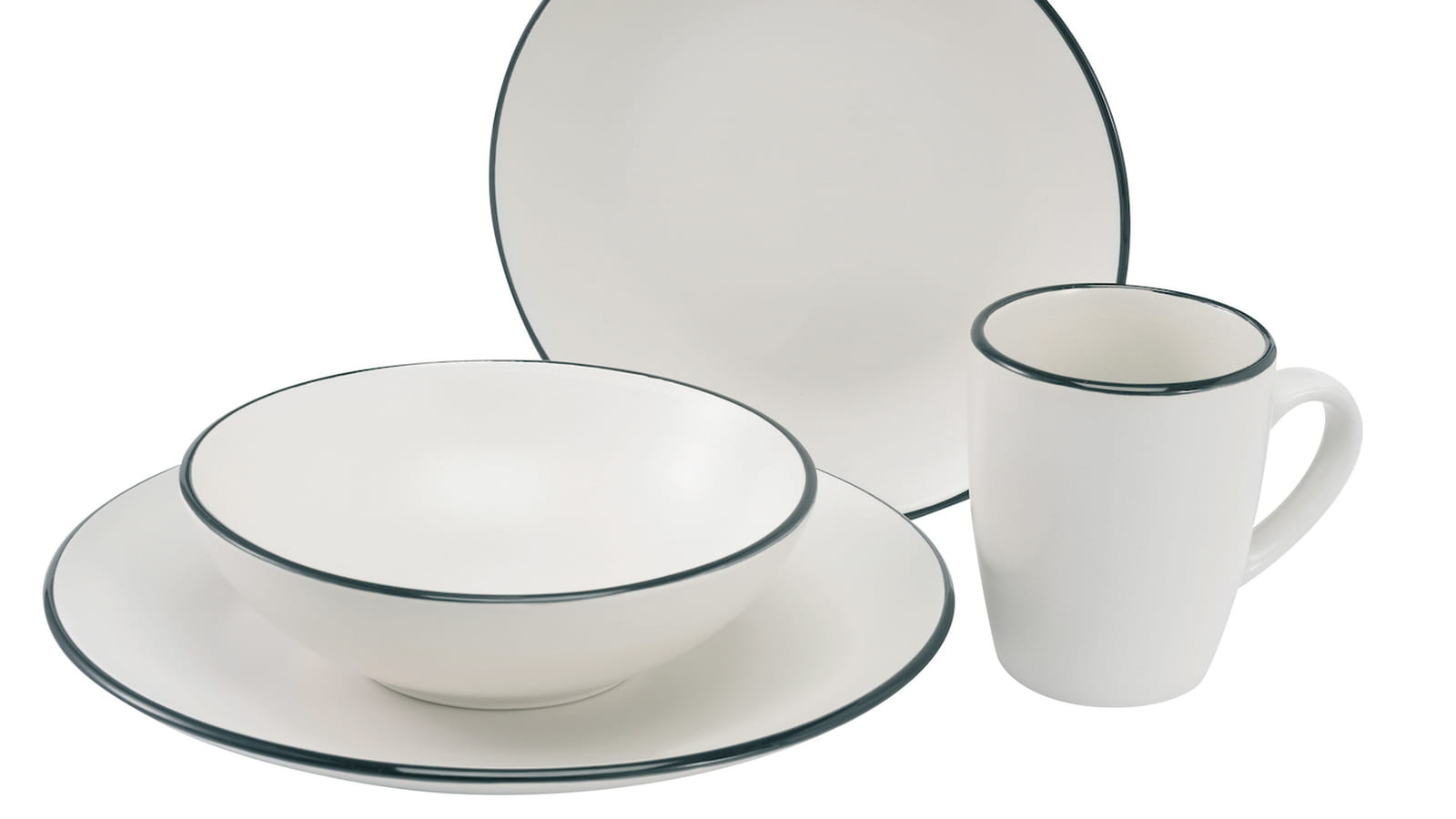 Vaisselle pas cher noir et blanc