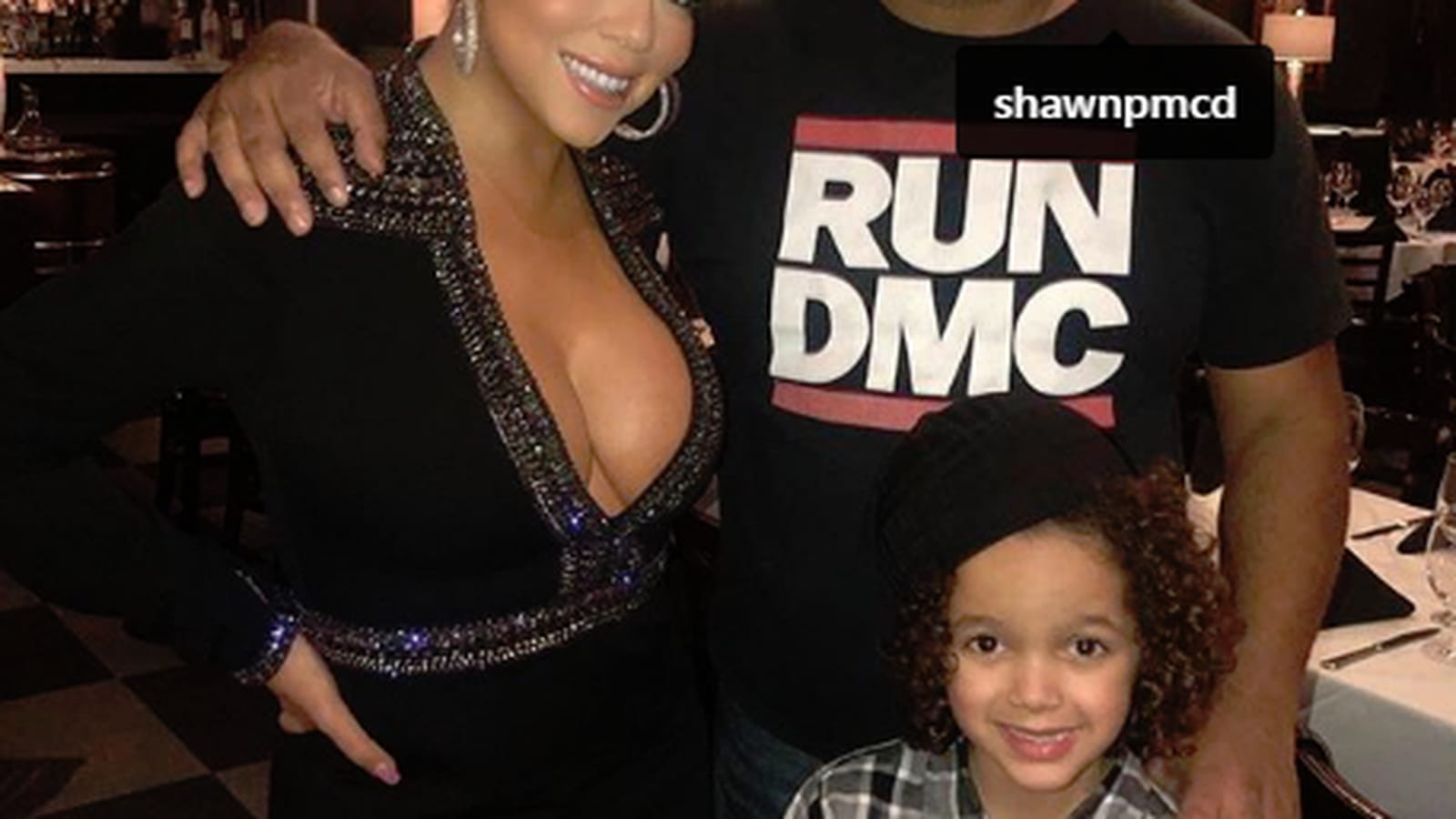 Mariah Carey, son fils Monroe et son ami Shawn McDonald 