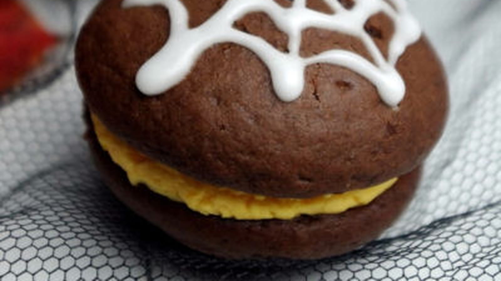 Whoopies orange et chocolat d'Halloween