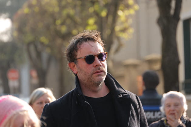 Yaniss Lespert aux obs&egrave;ques de Bruno Salomone