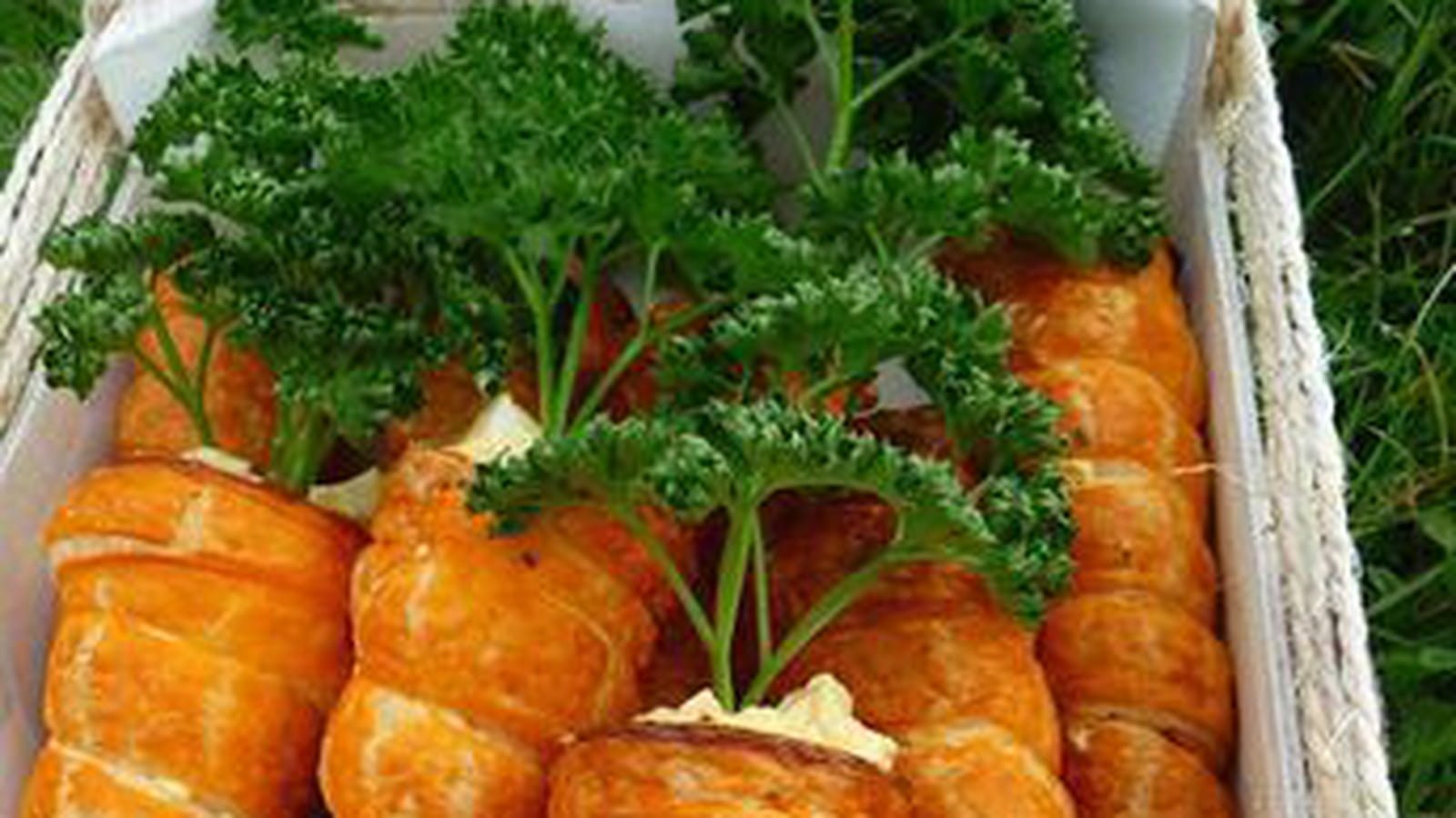 Carottes feuilletées garnies