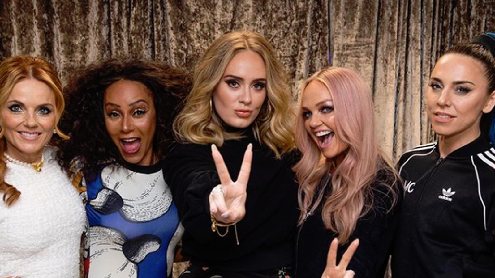 Geri Halliwell, Mel B, Adele, Emma Bunton et Mel C