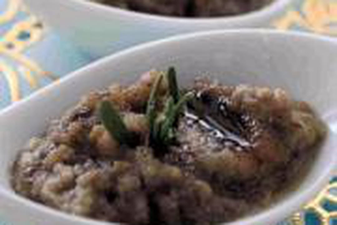 Caviar d'aubergines miel romarin