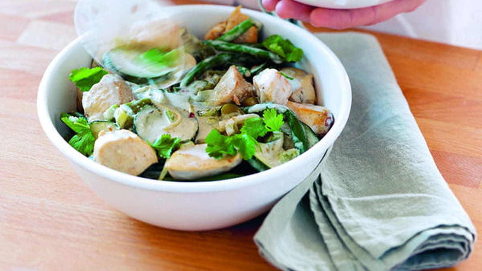Curry vert de légumes verts