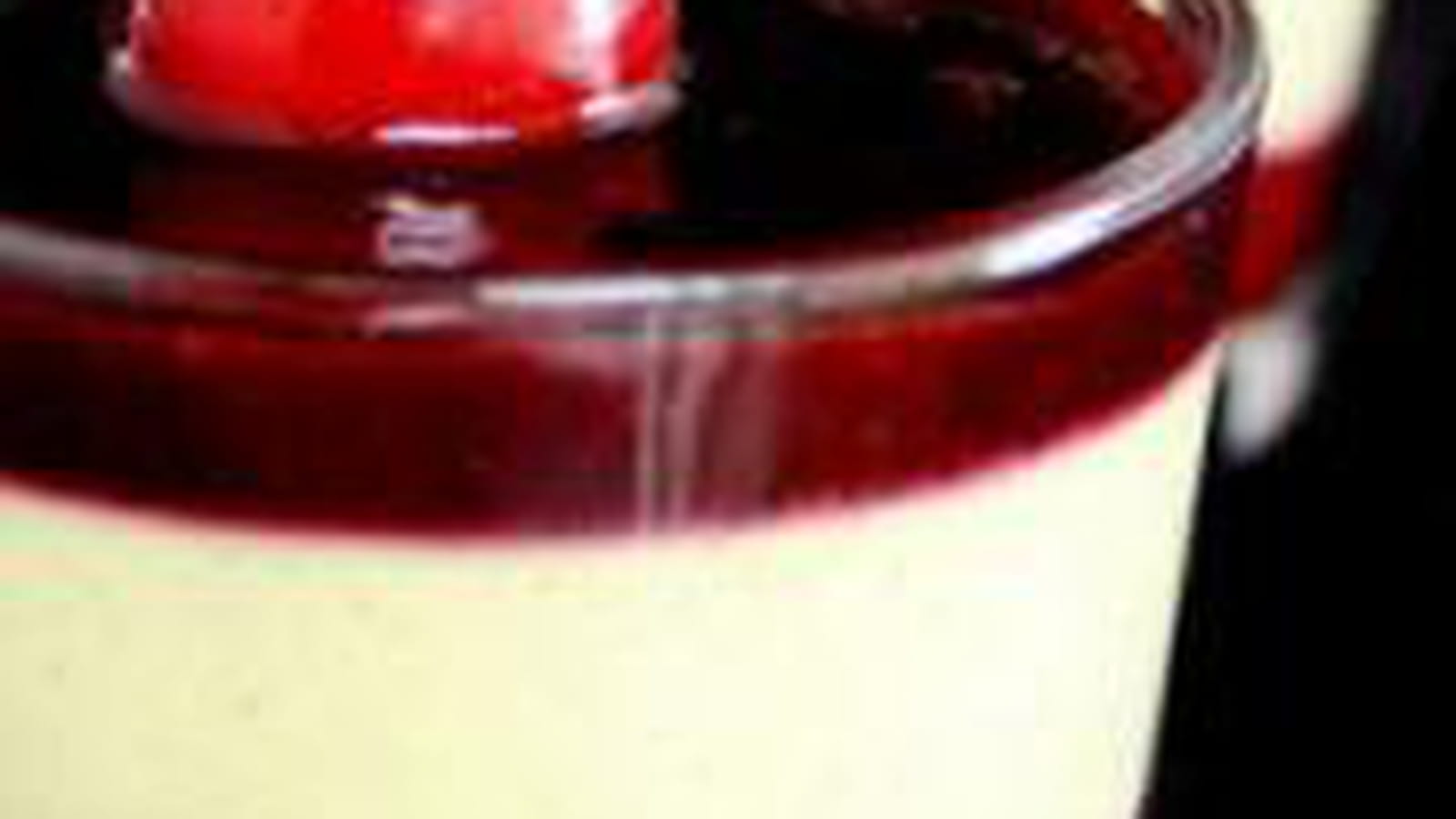 Panna cotta allégée pistache cerise