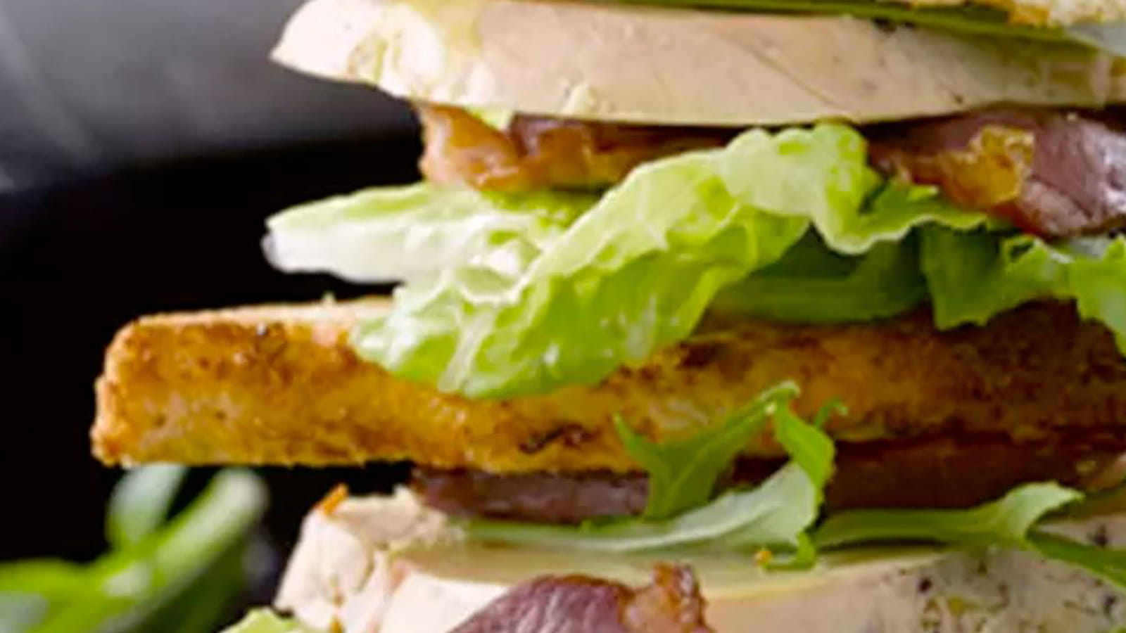 Club sandwich foie gras et magret