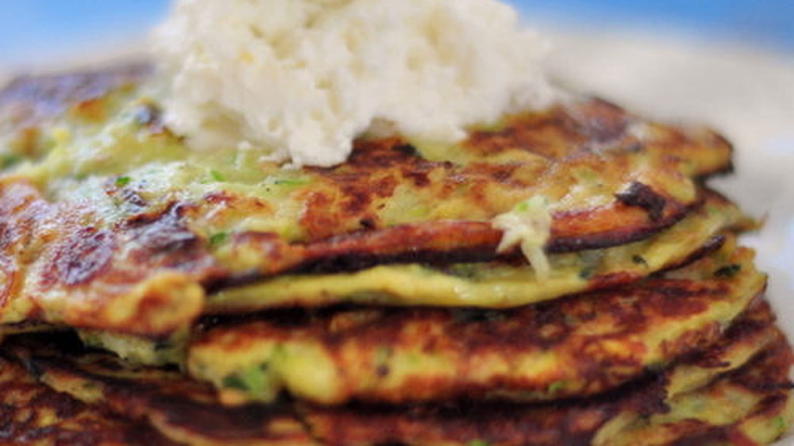 Galettes de courgettes à l’Ossau Iraty