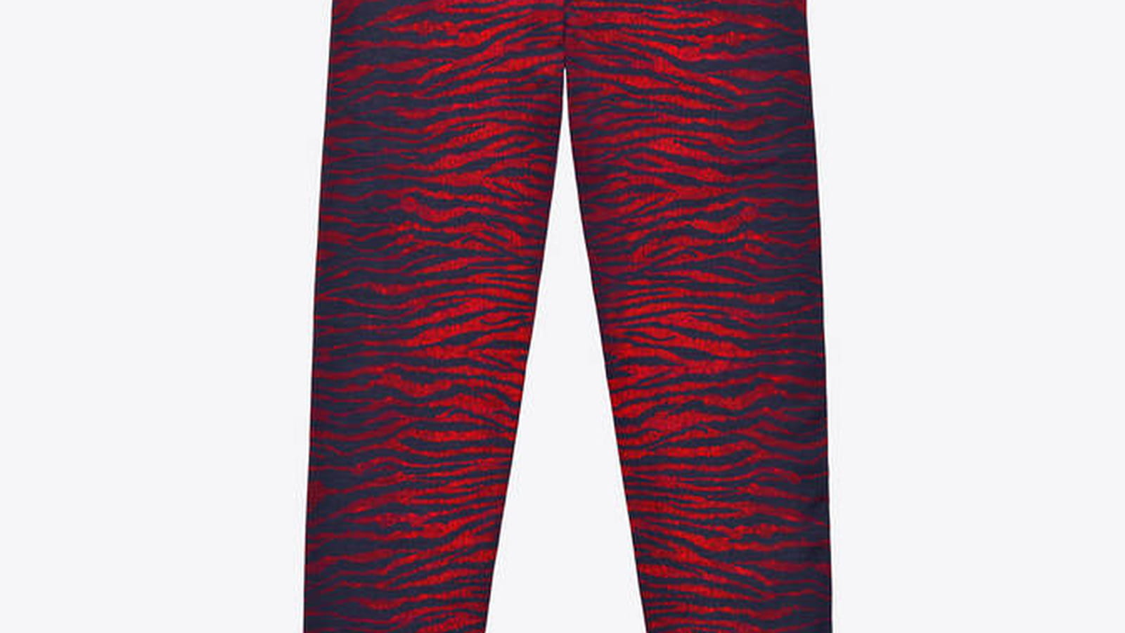Leggings zébrés rouges