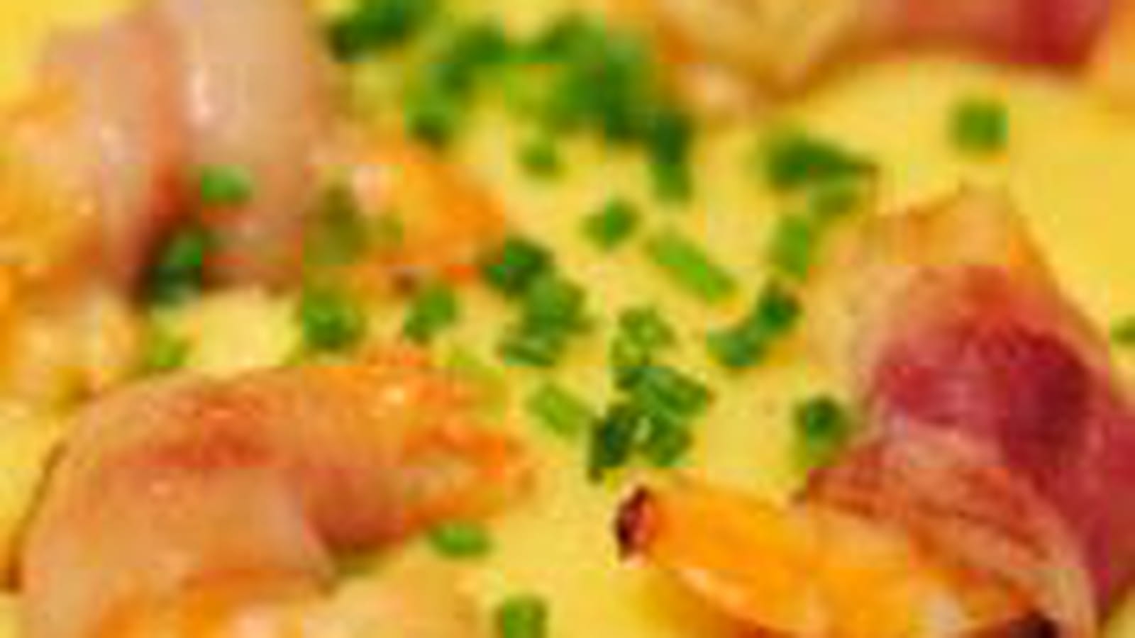 Polenta crémeuse au mascarpone et crevettes