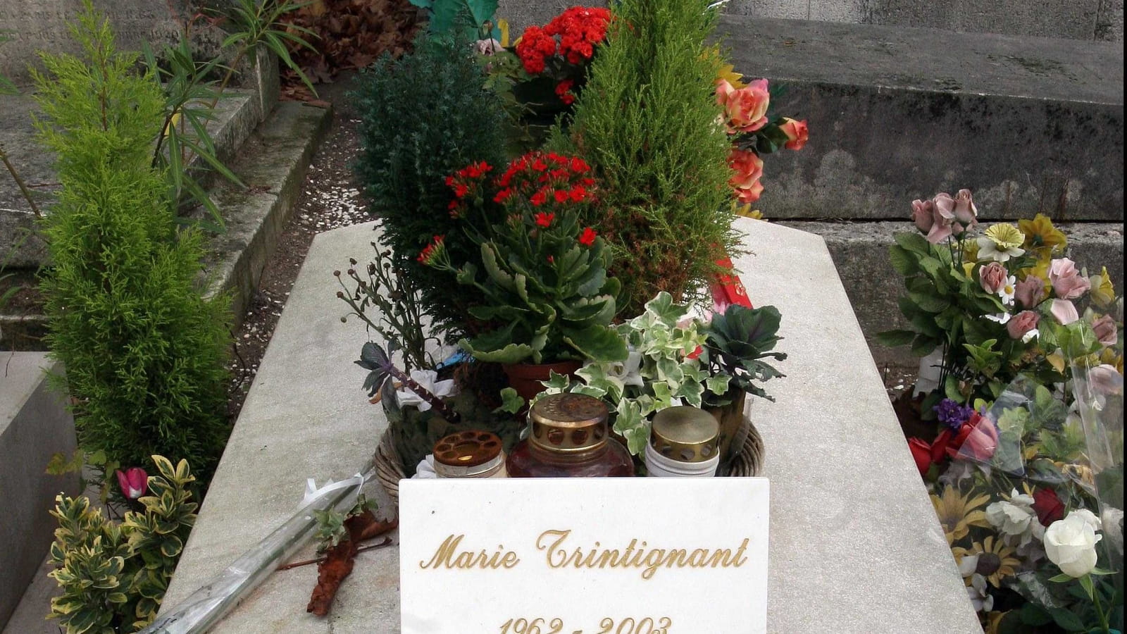 Tombe de Marie Trintignant