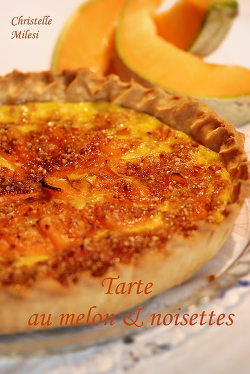Tarte au melon et noisettes