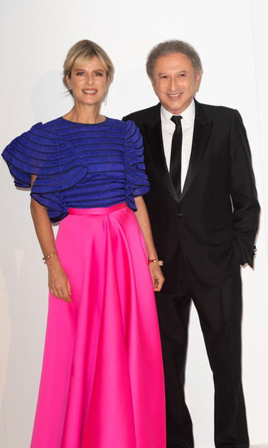 Karin Viard et Michel Drucker, les animateurs de la soir&eacute;e