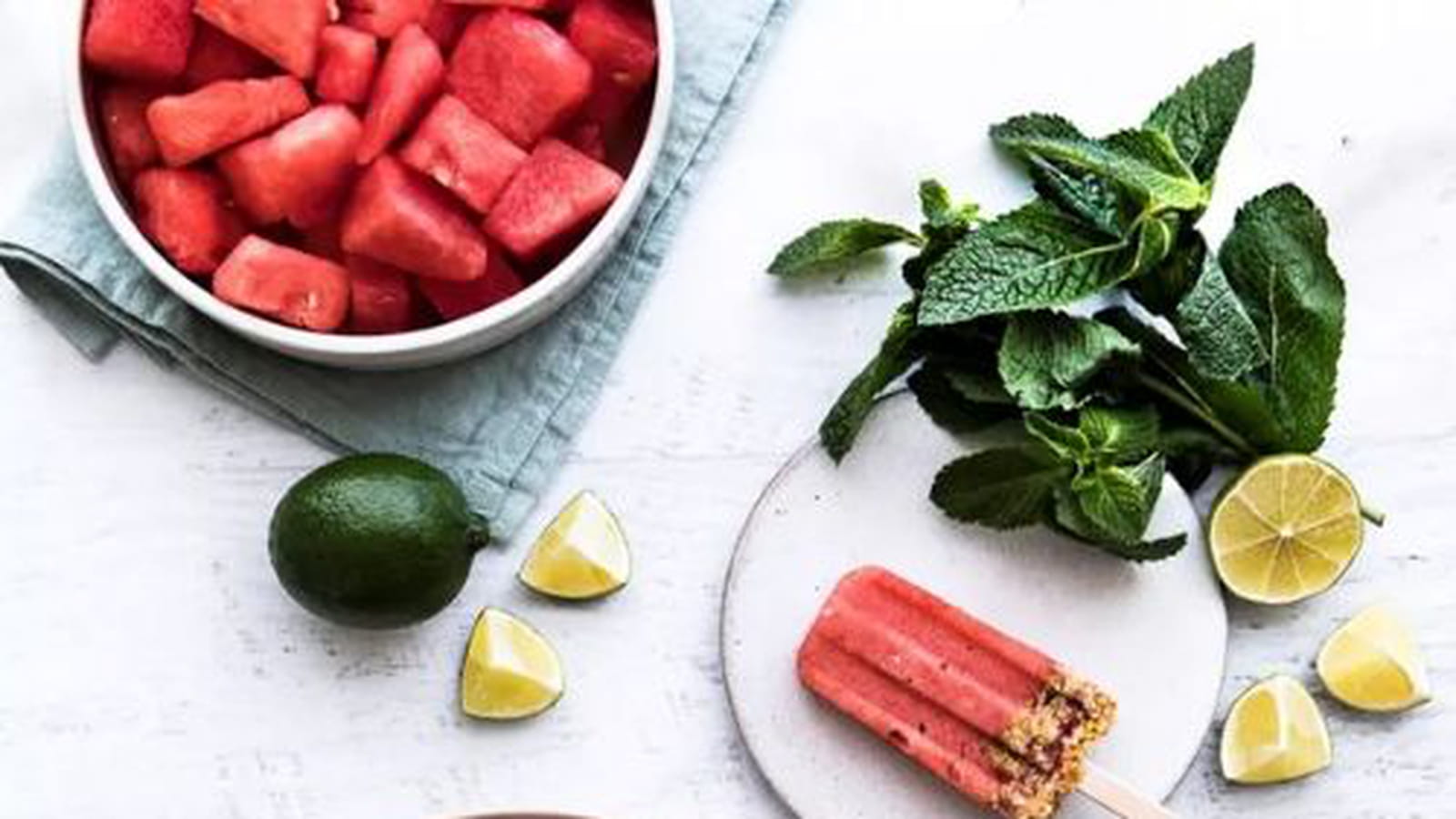 Glace à la pastèque et menthe Florette