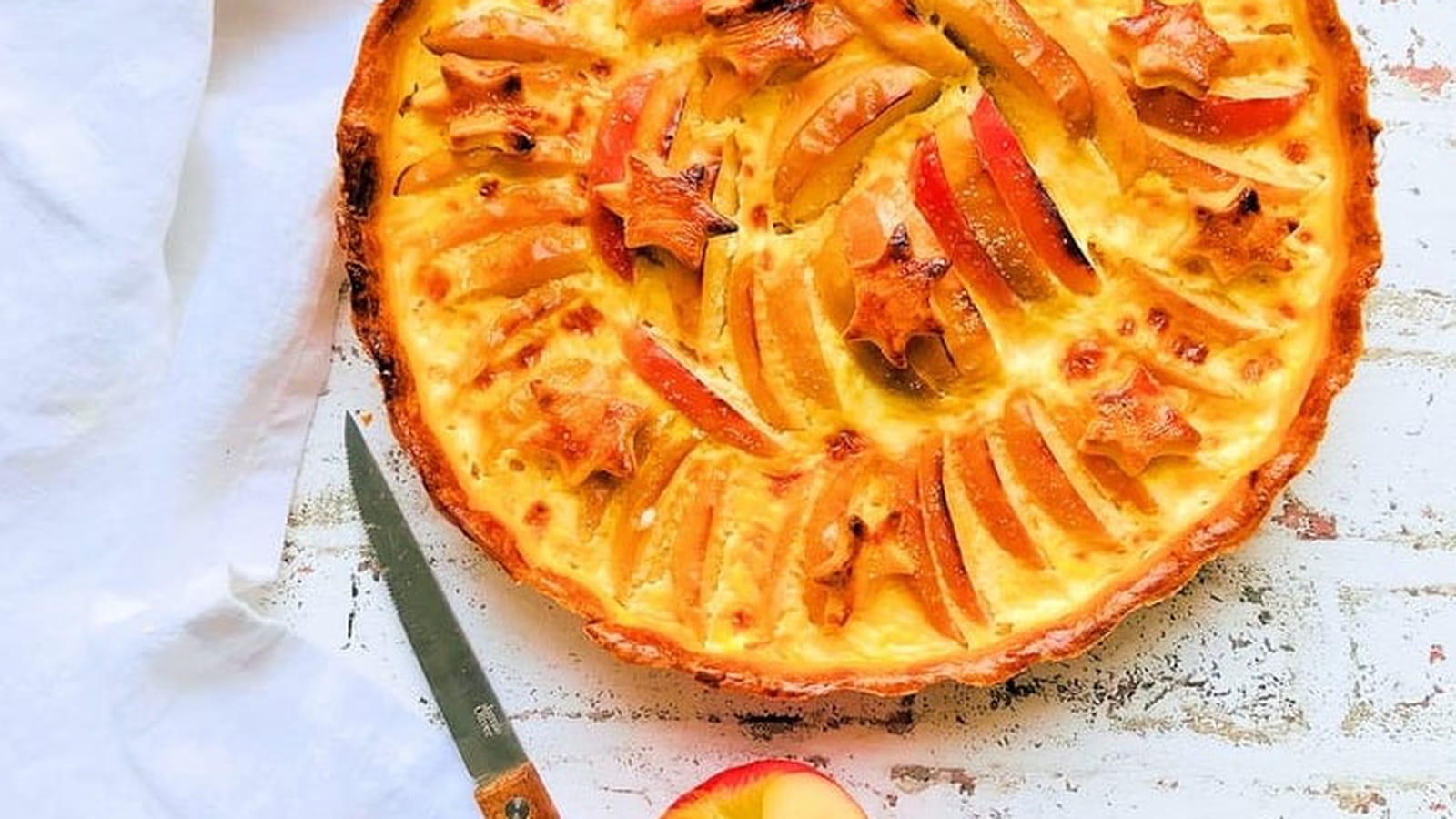Tarte crémeuse aux pommes