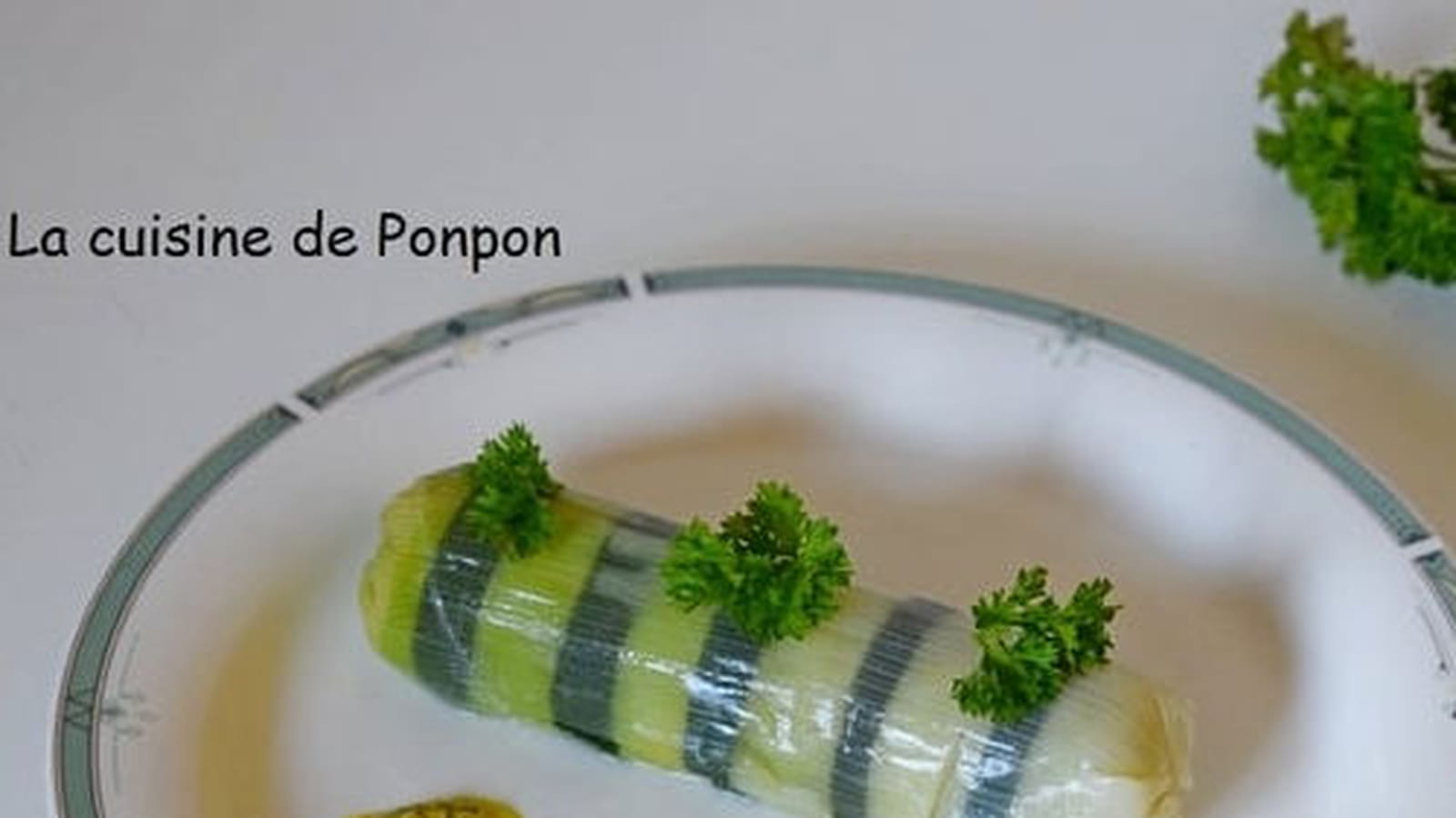 Poireau vinaigrette revisité en cannelloni