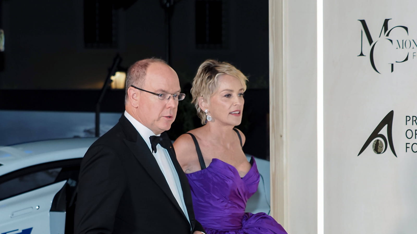 Albert de Monaco et Sharon Stone