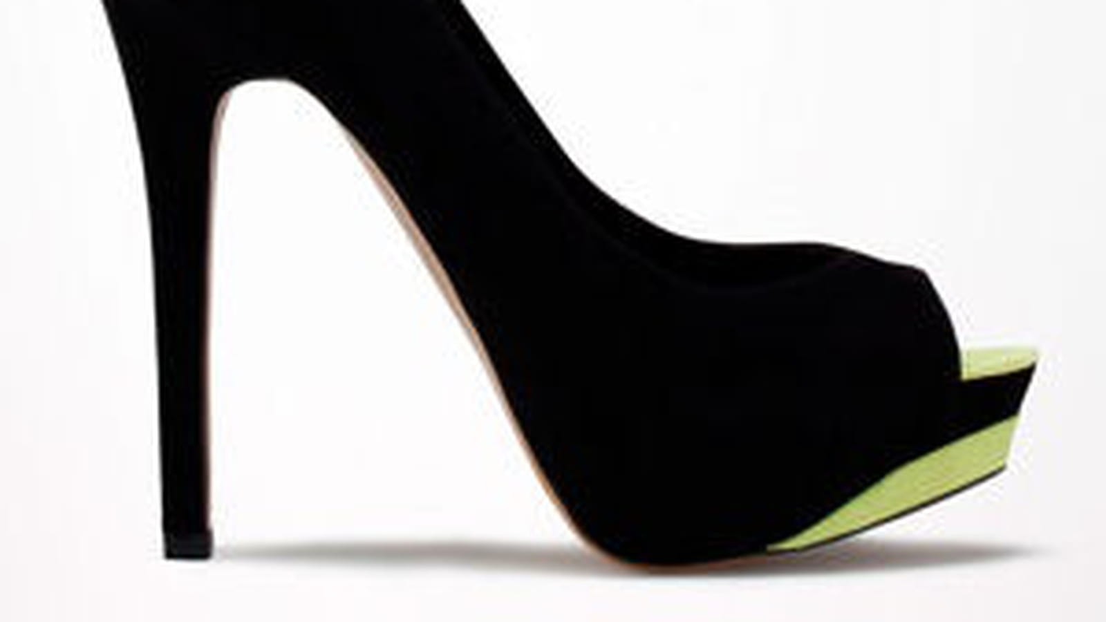 Escarpins noirs et jaunes de Bershka