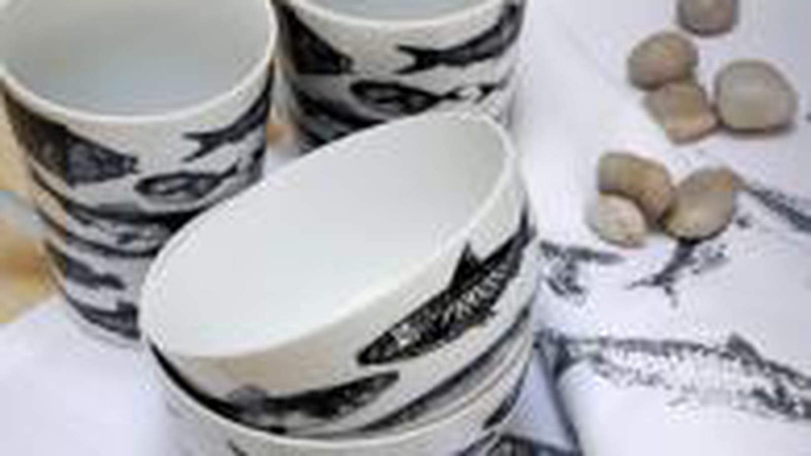 Vaisselle et textiles Fish de Sia