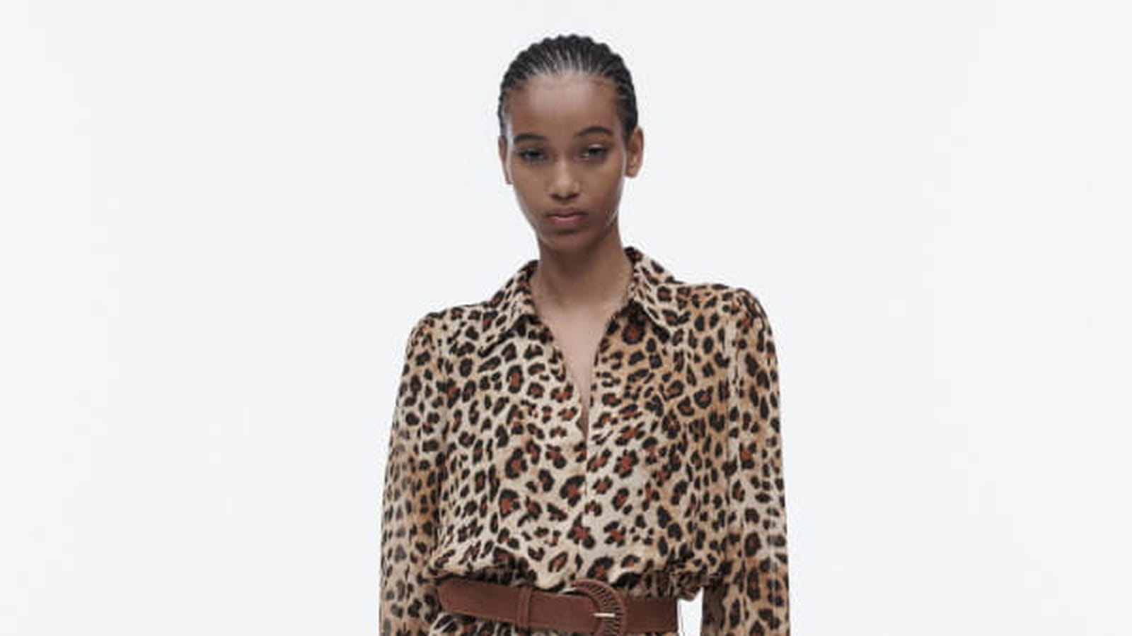 Robe à imprimé animalier Zara 