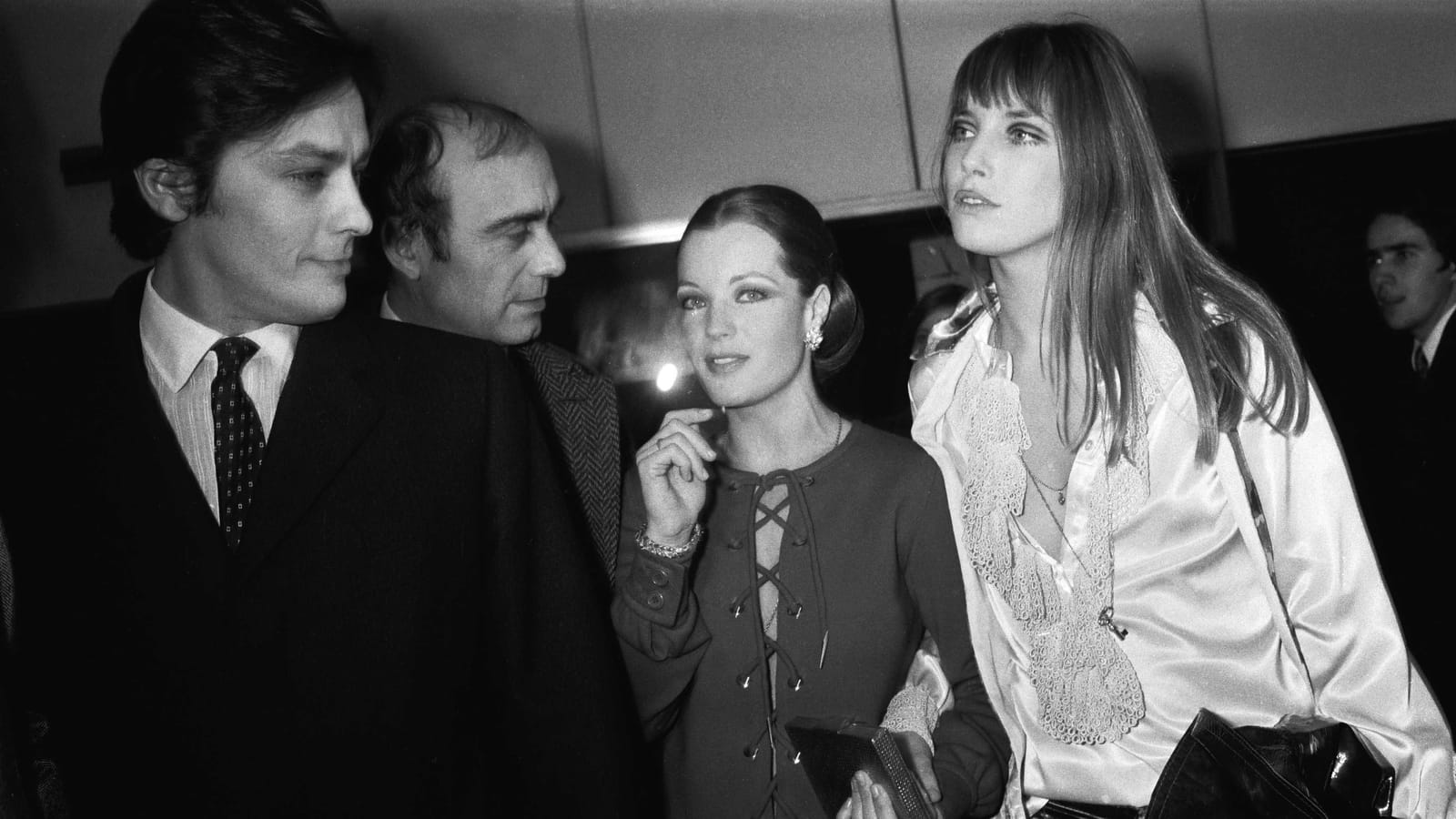 Alain Delon, Romy Schneider et Jane Birkin